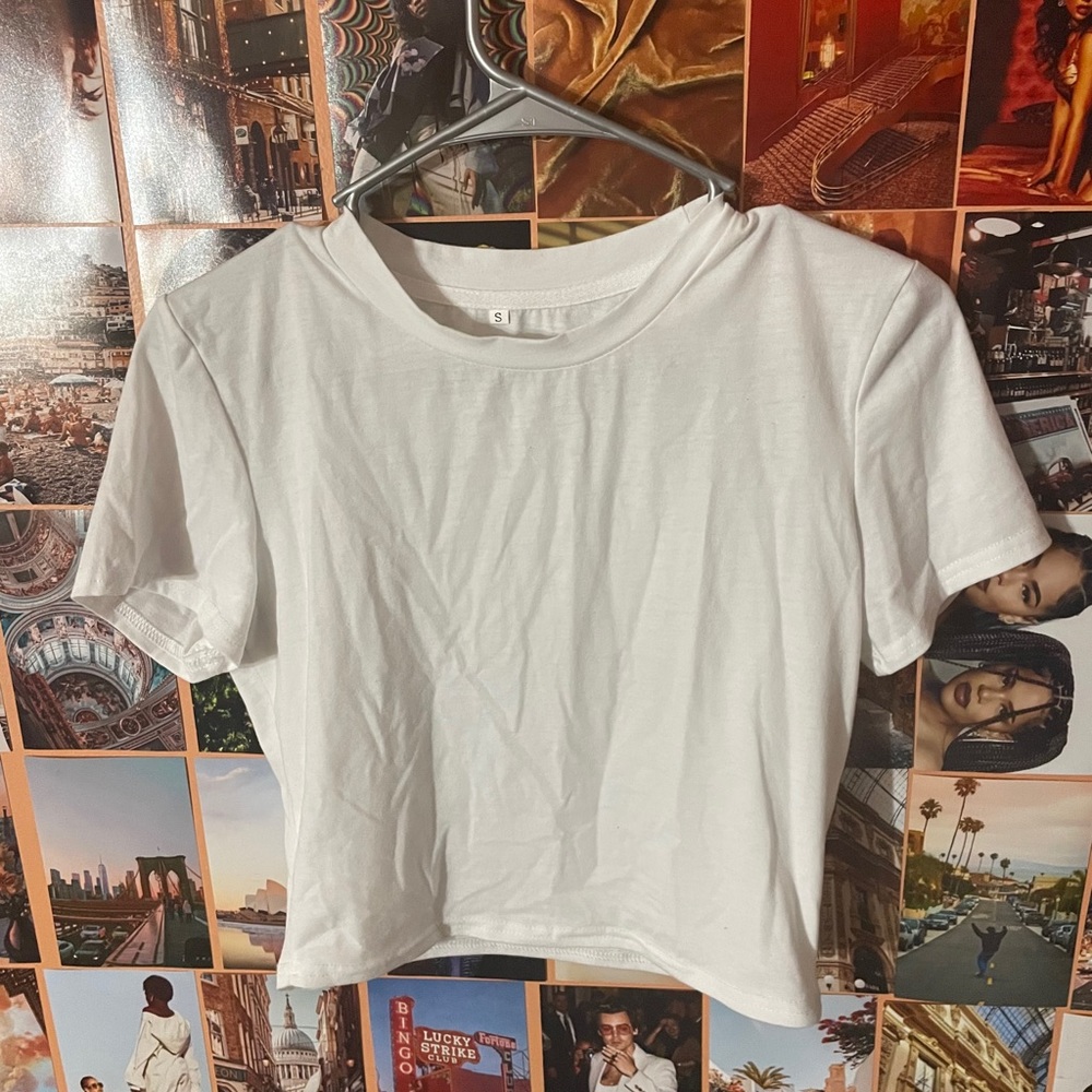 White Crop Top
